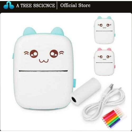 Mini Pocket Thermal Printer Portable Mini Wirelessly BT Connect 200dpi Photo Label Memo List Printing Wireless Printer Clearly