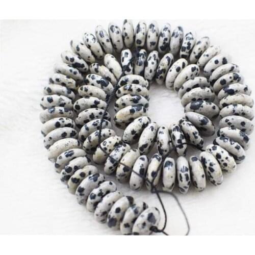 Black spot agate roundel 14*4mm 18*6mm 15" for DIY jewelry making loose beads FPPJ wholesale beads nature gem stone coral