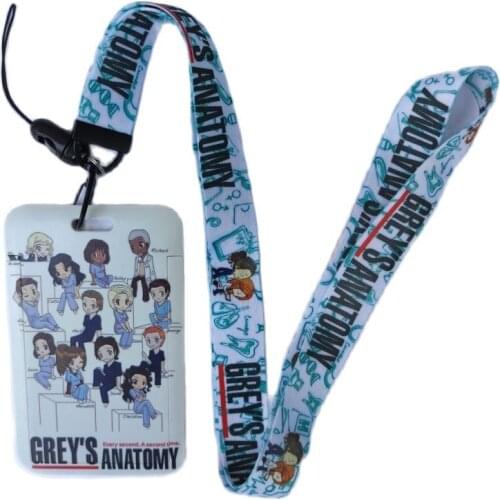 Cute Cartoon Card Holder Business Badge Card Case Frame ABS Employee Case Cover Student Lanyard ID Card Holder