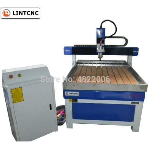 3axis Mini CNC Router 4axis 6090 9012 1.5kw with water tank metal Engraving Milling drilling Machine