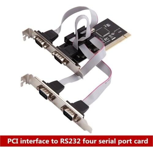 New PCI to serial card COM port RS232 4 serial 9 pin Desktop PCI expansion card industrial control card