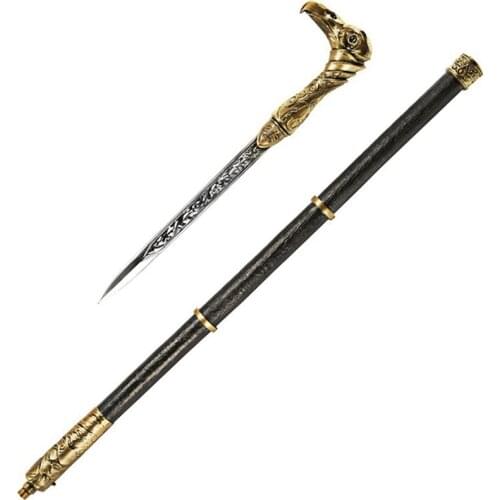 Newest Cosplay Movie Game Novel Assassin Creed Crutches 6 Syndicate Crutches Weapon Hidden Arrow Model Prop 90cm