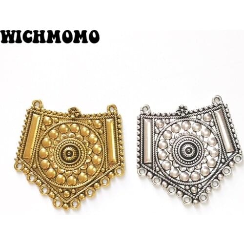 New 52MM 1pcs Retro Zinc Alloy Golden Charms Tassel Loop Linker Connector for DIY Necklaces Jewelry Accessories