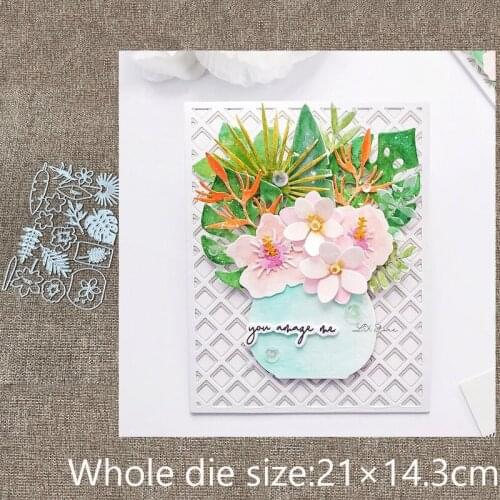 New Design Craft Metal stencil mold Cutting Dies flower leaves decoration scrapbook die cuts Album Paper Card Craft Embossing