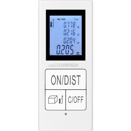 Rechargeable Mini Laser Distance Meter 98Ft/30M Laser Rangefinder Home Use Tool