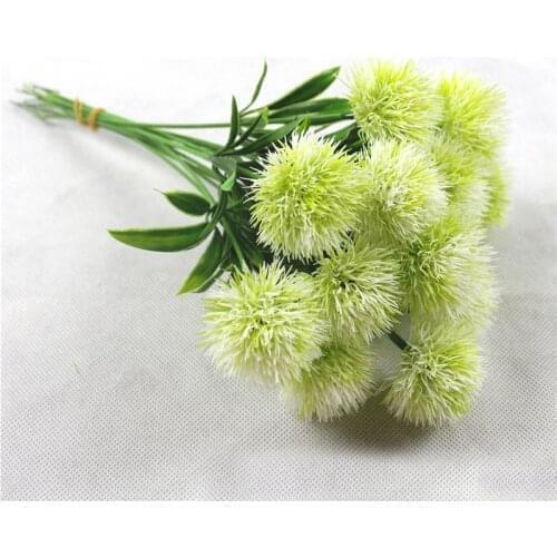 Plastic Dandelion Flower Ball Bouquet Simulation Flower Garden Yard Wedding Birthday Party Home Decor DIY Valentines Day Gifts