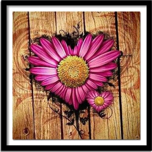 Full square/Round drill Diamond embroidery Heart flower 5D DIY diamond Painting Cross Stitch Rhinestone C06