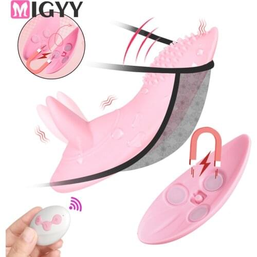 Wearable Vibrator Butterfly Vagina Clitoris Stimulator Sex Toys For Women Remote Control Magnetic Invisible Panties Vibrator