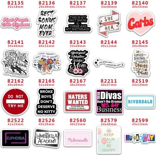 DIY Craft Supplies Sewing Accessories Cartoon Printed Planar Resins Mold 10 Pieces. PR-82135