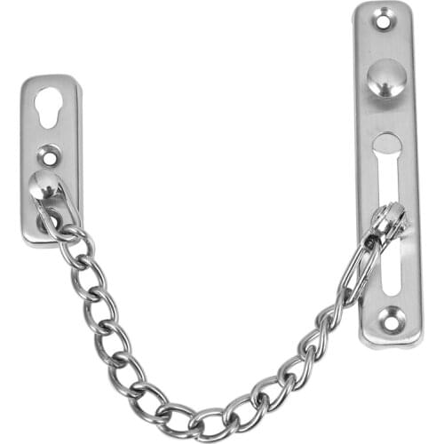 Sliding Safety Lock With Chain Argentee