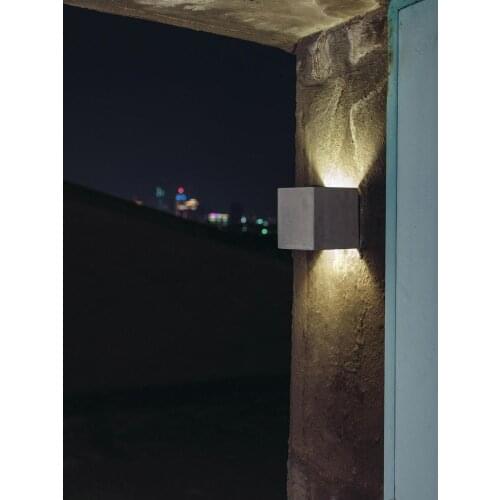 Modern Engineering Waterproof Block Cement Wall Lamps Bathroom Loft Industrial Outdoor Garden Balcony Wall Lights Fixtures