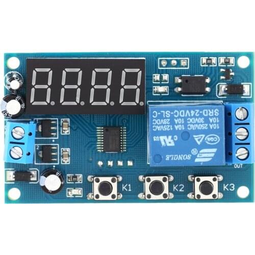 LED Digital Display Delay Timer Module DC 12V DC 24V Delay Time Module Switch Control Relay Cycle Timer with high performance