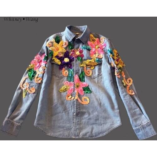 Блузки с цветами WHITNEY·WANG China At AliExpress