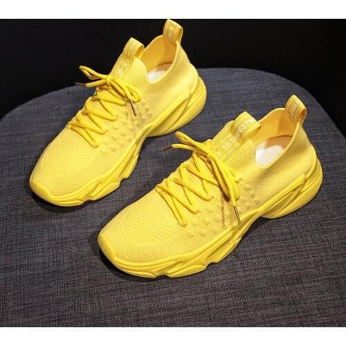 Mesh Woven Womens Shoes 2020 Spring New Thick-soled Sneakers Womens Breathable Student Casual Shoes Womens Running Shoes