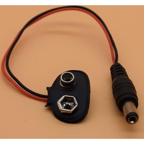 10pcs /lot UNO R3 9V Battery Connector 9V battery clip for arduino in stock top quality