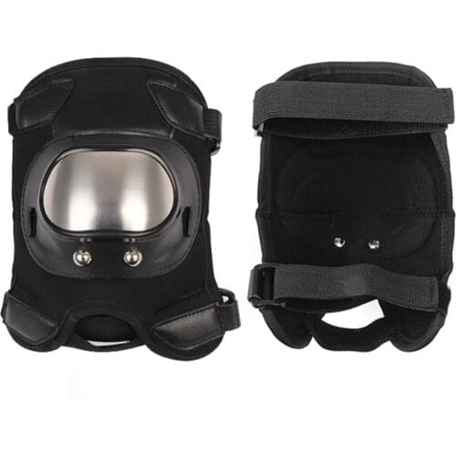 4PCS Free Size Adjustable Hoop And Loop Motorcycle Knee Pads Elbow Pads Protective Gear Set Front Bend Design