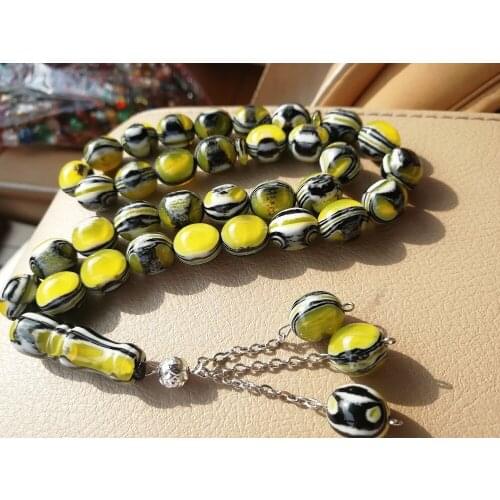 FREE SHIPPING islam imitation Amber resin material muslim tasbih prayer beads muslim car-home-office hanging ramadan gift