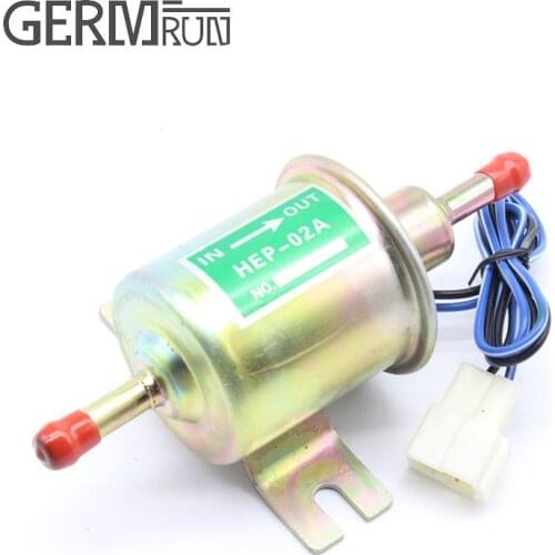 FREE SHIPPINGUniversal Petrol Gasoline Diesel 12V Electric Fuel Pump HEP-02A Low Pressure For Most Car Carburetor Motorcycle ATV