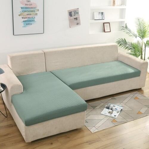 Water repellent sofa cushion cover Jacquard sofa seat cushion cover Solid color funda de sofa housse canape dangle