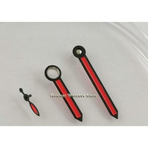 Red watch hands no luminous suitable for ETA 6497 / 6498 or Seagull ST3600 / ST3620 series movement Watch Parts