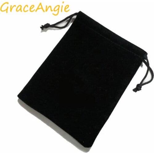 GraceAngie 5pcs/pack Packaging With Black Velvet Bag Display Good Friends' Festive Banquet Can Be Equipped Jewelry Accessories