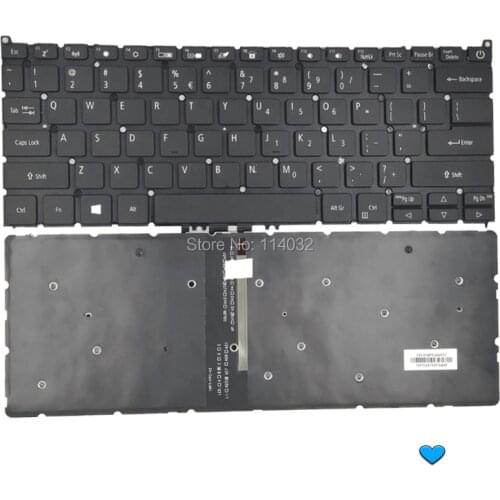 US Backlit Laptop Keyboard for Acer SF315 51 SF315-51 backlight english layout