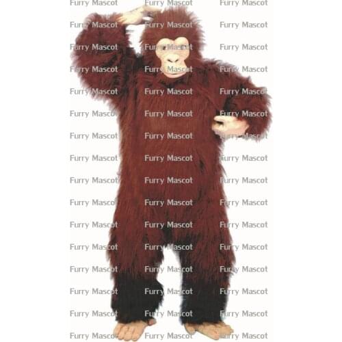 Brown Gorilla (h2) Christmas Cosplay Unisex Cute Newly Mascot ostume Suit Cosplay Party Game Dress Outfit Adult Gift A