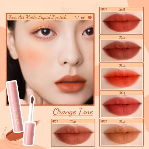 Cosmetic Beauty Brand lipstick Lip Glaze Delicate Waterproof Long Lasting Moisturized Lipgloss for Gir