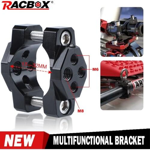 Motorcycle Stent 17MM 32MM Bracket Bumper Clamp Auxiliary Spotlight Clip Light Decoration Modification Accessories