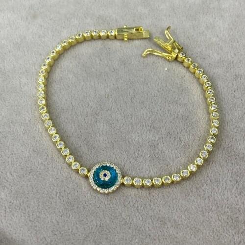 Mercan Silver Blue Bracelets