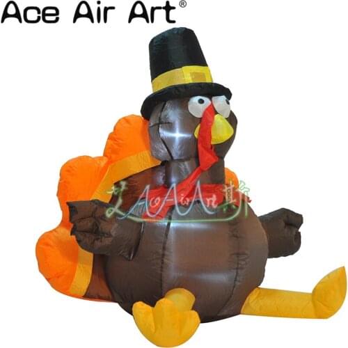 3mH free air blower inflatable turkey for thanksgiving party