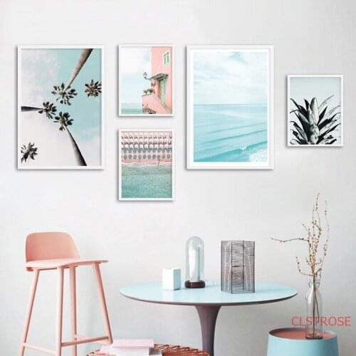 Ocean Wall Art Landscape Canvas Poster Nordic Print Sea Beach Painting Scandinavian Decoration Picture Modern Living Room Decor