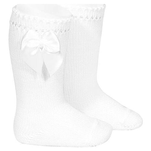 High collar socks with Condor bow