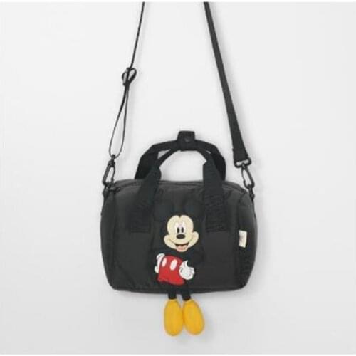 Disney new girl handbag wowen storage bag girls cartoon Mickey mouse bowling bag