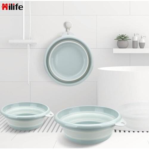 HILIFE Car Wash Bucket Portable PP Foldable Basin Folding Laundry Tub for Tourism Outdoor Fishing Promotion Camping Save Space