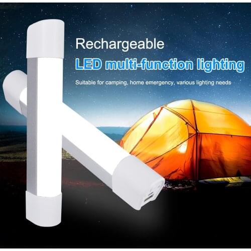 PALO LED Portable Metal Emergency Light Outdoor Table LampRechargeable Flashlight Adjustable Brightness USB Charge With SOS Mode