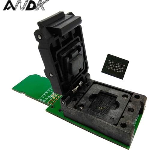 EMCP162/186 reader clamshell tester socket BGA162/186 data recovery programer for electronic diy kit emmc phone repair tools