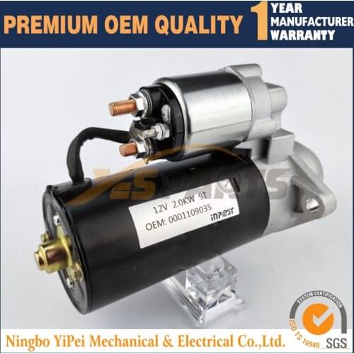 0001109035 Starter for Bosch Perkins Volvo Penta Inboard Sterndrive D2-55A B C 2.2L