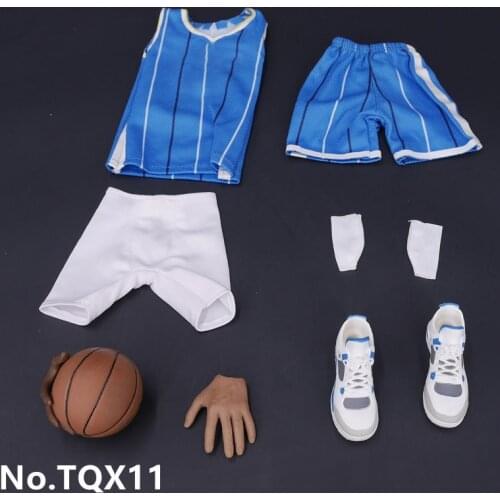 Tqx07 1/6 Scale Soldier Star Jersey Series Sneakers Basketball Magnet Hand Star Suit Fits 12-inch Action Figure Toy Body Model