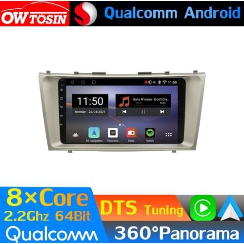 Qualcomm 8Core Android Car Media For Toyota Camry Aurion XV40 2006-2011 GPS 360 Camera Radio CarPlay DTS DSP HIFI HDMI 4G WiFi