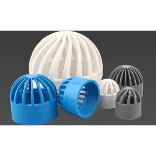 1pcs 20-110mm PVC Breathable Cap Aquarium Tank Permeable Screen Filter Screen Isolation Screen Water Tank Permeable Cover