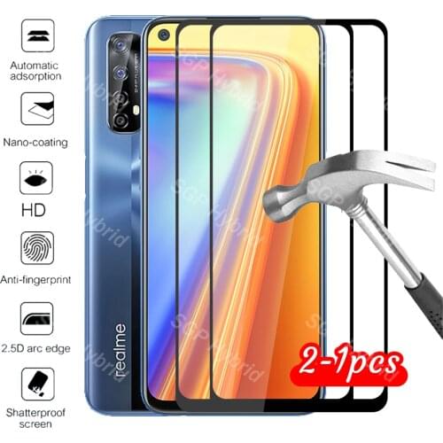 Tempered glass on realme 7 case cover For oppo realme 7 realme7 real me 7 redme7 protective glass realmi redme coque fundas
