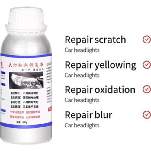 1 Pcs 800ML Car Headlight Repair Fluid Headlight Polishing Restoration Chemical Polishing The Headlights New