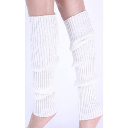 1pair Stylish Women Kniting Leg Warmer Winter Knit Crochet Fashion Lady Legging Foot Warmer MU8669