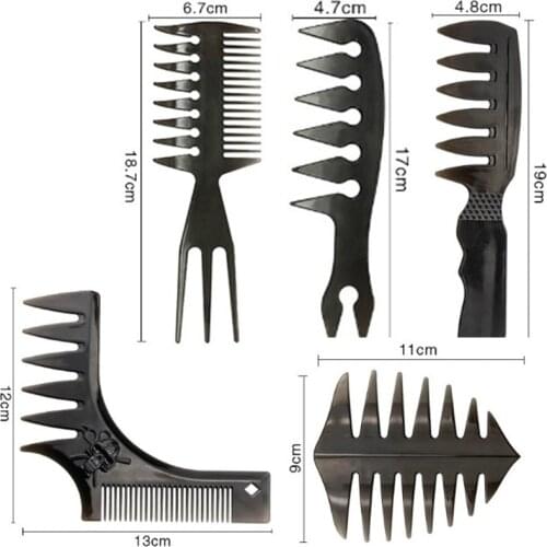 1Pcs Mens Oil Head Comb Back Wide Tooth Comb Hair Styling Styling Comb Fluffy Comb High Texture Comb