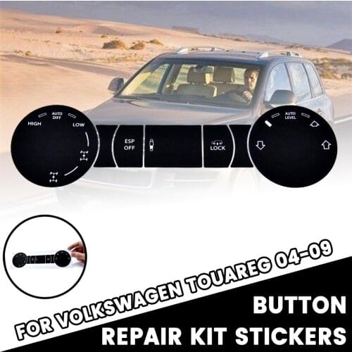 1pcs Car Repair Stickers Gear Panel Switch Button Decals Accessories For VW for Volkswagen Touareg 2004-2009