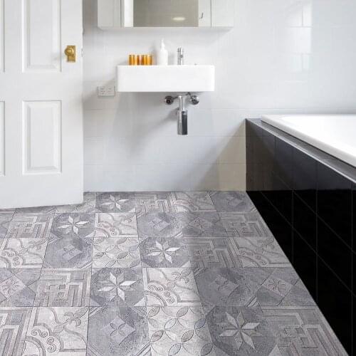 10pcs/set Marble Texture Frosted Tiles Floor Wall Stickers Kitchen Bathroom Ground Wallpaper Non-slip Peel & Stick Wall Decals