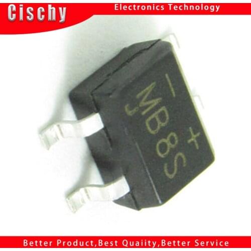 10PCS MB8S SOP4 SMD bridge rectifier MB8S 0.5A 800V SOP-4