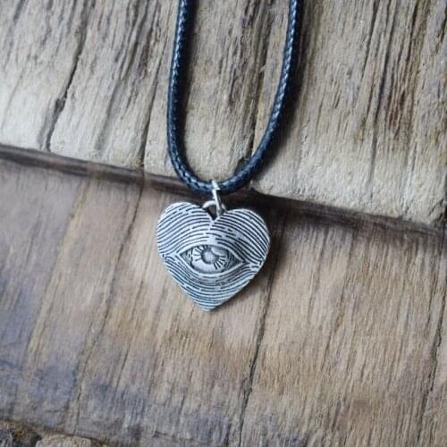 12pcs Gothic Evil Eye Pendant Necklace Retro Pagan Jewelry For Men Women