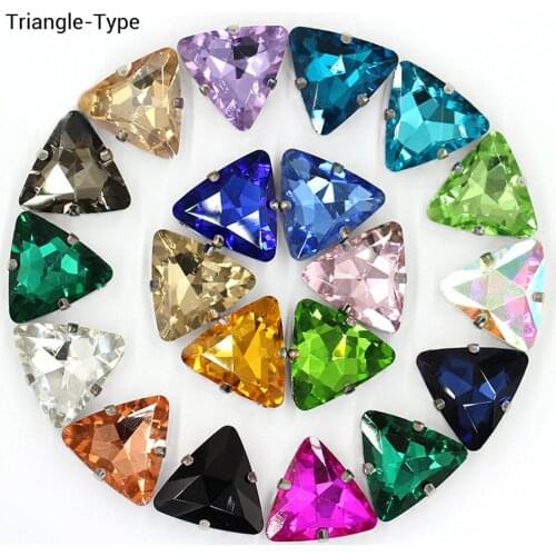 25pcs Sewing Claw Cup Rhinestones Metal Claw Glass Crystals Stones Dress Decoration Rhinestones Sew On Rhinestones For Clothes